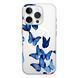 Чехол прозрачный Print Butterfly with MagSafe для iPhone 17 PRO Butterfly Blue