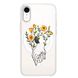 Чохол прозорий Print Leaves with MagSafe для iPhone XR Hands Flower купити