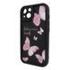 Чехол Wilkins Case для iPhone 15 Butterfly Black/Pink - ash-mobile.com.ua - фото 1
