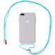 Чохол Crossbody Transparent на шнурку для iPhone 7 Plus | 8 Plus Sea Blue - ash-mobile.com.ua - фото 1