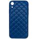 Чехол Leather Case QUILTED для iPhone XR Midnight Blue купить