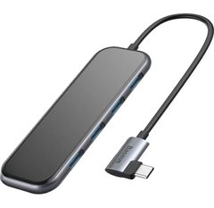 Перехідник для MacBook USB-C хаб Baseus Multifunctional 4 в 1 Black купити