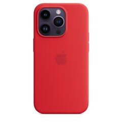 Чехол Silicone Case Full OEM+MagSafe для iPhone 14 PRO MAX (PRODUCT) Red