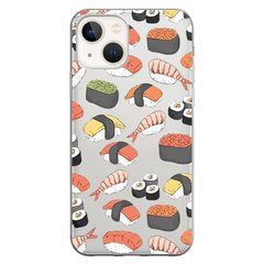 Чохол прозорий Print FOOD для iPhone 13 Sushi