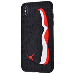 Чехол Sneakers Brand Case (TPU) для iPhone X | XS Кроссовок Black-Red купить