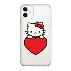 Чохол прозорий Print для iPhone 11 Hello Kitty Love купити