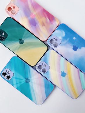 Чохол Glass Watercolor Case Logo new design для iPhone XR Cloud Purple - ash-mobile.com.ua - фото 4