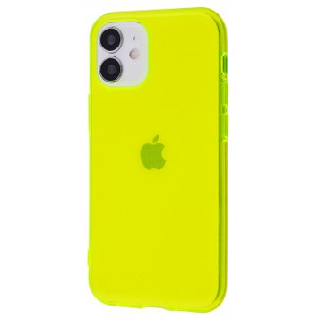 Чохол Crystal color Silicone Case для iPhone 12 MINI Yellow - ash-mobile.com.ua - фото 1