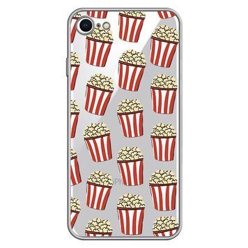 Чехол прозрачный Print FOOD для iPhone 16e | 17e Popcorn - ash-mobile.com.ua - фото 1