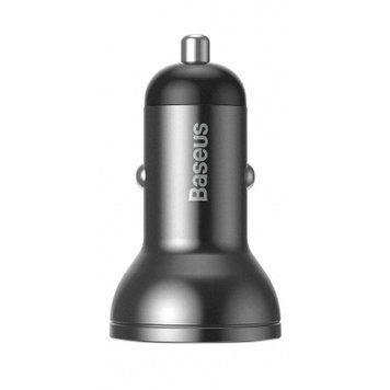 Автомобильное ЗУ Baseus Digital Display Dual USB 4.8A Car Charger 24W Black - ash-mobile.com.ua - фото 1