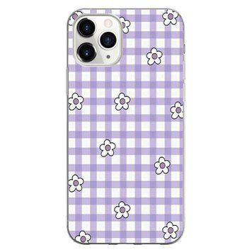 Чехол прозрачный Print Flower Color для iPhone 13 PRO MAX Flower Purple - ash-mobile.com.ua - фото 1