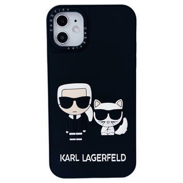 Чехол TIFY Case для iPhone 7 Plus | 8 Plus Karl and Cat Black - ash-mobile.com.ua - фото 1