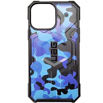 Чохол UAG Pathfinder Сamouflage with MagSafe для iPhone 12 | 12 PRO Blue - ash-mobile.com.ua - фото 1