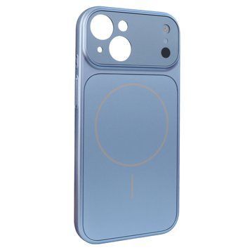 Чохол Nofelet AG Glass with MagSafe для iPhone 15 Light Blue - ash-mobile.com.ua - фото 1