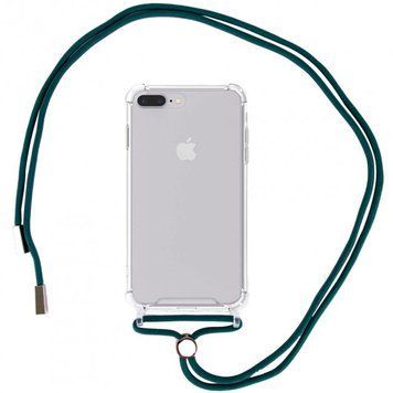 Чохол Crossbody Transparent на шнурку для iPhone 7 Plus | 8 Plus Forest Green - ash-mobile.com.ua - фото 1