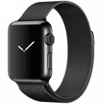 Ремінець Milanese Loop для Apple Watch 38mm | 40mm | 41mm | 42mm (10 | 11 series) Black - ash-mobile.com.ua - фото 1