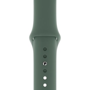 Ремешок Silicone Sport Band для Apple Watch 42mm | 44mm | 45mm | 46mm | 49mm Pine Green размер S - ash-mobile.com.ua - фото 1