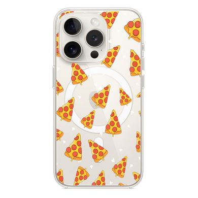 Чохол прозорий Print FOOD with MagSafe для iPhone 11 PRO MAX Pizza купити