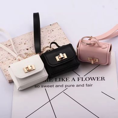 Чохол Miniature Leather Handbag Keychain для AirPods 4 White - ash-mobile.com.ua - фото 7