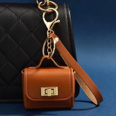 Чохол Miniature Leather Handbag Keychain для AirPods 4 White - ash-mobile.com.ua - фото 6