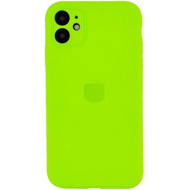 Чохол Silicone Case Full + Camera для iPhone 12 MINI Lime Green купити