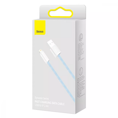 Кабель Baseus Dynamic Series Fast Charging USB to Lightning 2.4A (1m) White купити