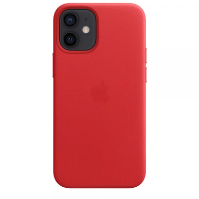 Чохол Leather Case with MagSafe для iPhone 12 MINI Red купити