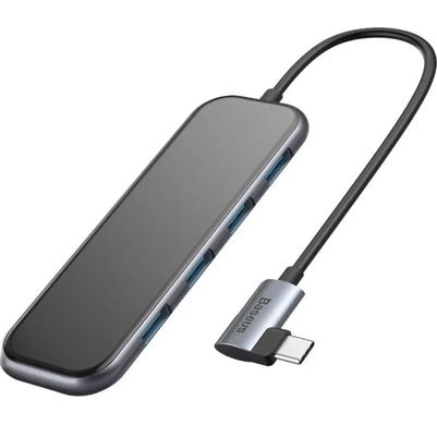 Перехідник для MacBook USB-C хаб Baseus Multifunctional 5 в 1 Black купити
