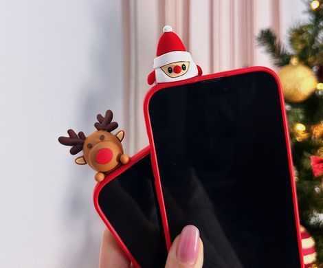 Чехол 3D New Year для iPhone X | XS Christmas Deers - ash-mobile.com.ua - фото 3