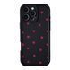 Чохол Wilkins Case для iPhone 16 PRO Tiny Hearts Black/Red - ash-mobile.com.ua - фото 1