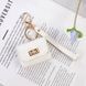 Чохол Miniature Leather Handbag Keychain для AirPods 4 White