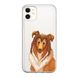 Чохол прозорий Print Dogs для iPhone 12 MINI Colly Brown купити
