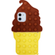 Чехол Pop-It Case для iPhone 11 Ice Cream Brown/Yellow купить