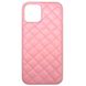 Чохол Leather Case QUILTED для iPhone 12 Pink купити
