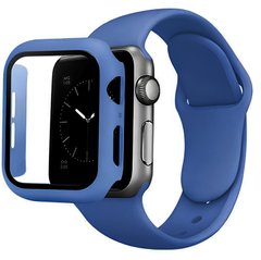 Ремінець Silicone BAND+CASE для Apple Watch 38 mm Sky lake blue
