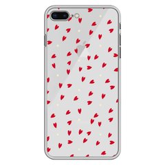 Чохол прозорий Print Love Kiss для iPhone 7 Plus | 8 Plus More Hearts купити