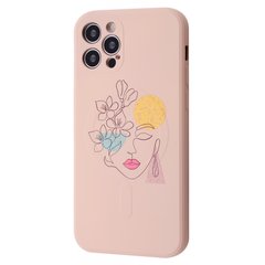 Чехол WAVE Minimal Art Case with MagSafe для iPhone 12 PRO Pink Sand/Girl купить