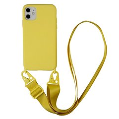 Чохол STRAP COLOR Case для iPhone 11 PRO MAX Yellow купити