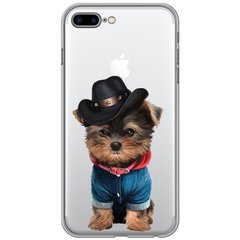 Чехол прозрачный Print Dogs для iPhone 7 Plus | 8 Plus York Gentleman купить