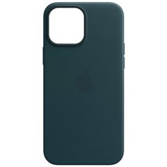 Чехол ECO Leather Case with MagSafe для iPhone 15 PRO Indigo Blue