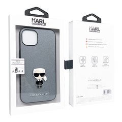Чехол Karl Lagerfeld texture 3D для iPhone 13 Grey