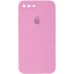 Чехол Silicone Case FULL+Camera Square для iPhone 7 Plus | 8 Plus Light pink купить