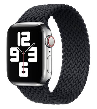 Ремінець Braided Solo Loop для Apple Watch 38mm | 40mm | 41mm Grey розмір S - ash-mobile.com.ua - фото 1