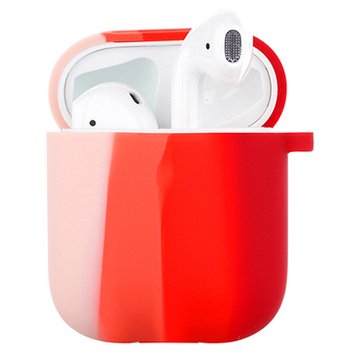 Чохол Rainbow Silicone Case для AirPods 1 | 2 Red - ash-mobile.com.ua - фото 1