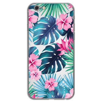 Чохол прозорий Print Flower для iPhone 6 Plus | 6s Plus Monstera - ash-mobile.com.ua - фото 1