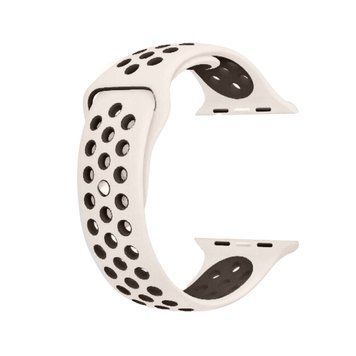 Ремінець Nike Sport Band для Apple Watch 42mm | 44mm | 45mm | 46mm | 49mm Antique White/Black - ash-mobile.com.ua - фото 1