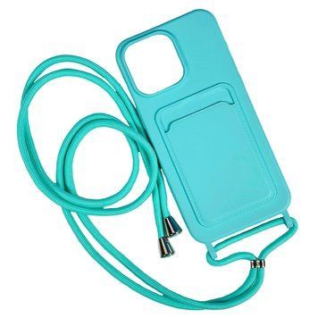 Чехол Colorful Pocket Strap для iPhone 13 Mint - ash-mobile.com.ua - фото 1