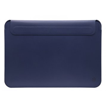 Шкіряний конверт Wiwu skin Pro 2 Leather для Macbook 15.4 Blue - ash-mobile.com.ua - фото 1