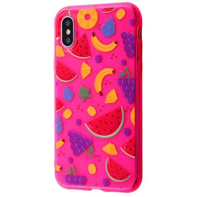 Чохол Summer Time Case для iPhone X | XS Pink/Fruits купити