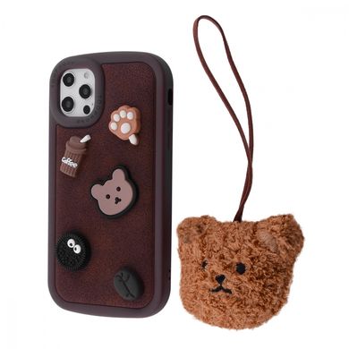 Чохол Cute Toy Case для iPhone 12 | 12 PRO Brown - ash-mobile.com.ua - фото 1